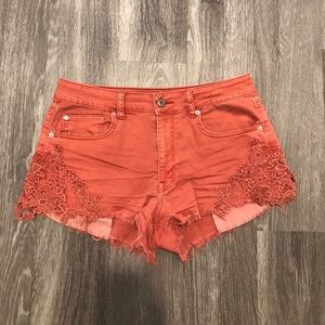 MOVING SALE - Burnt Orange Lacey Shorts